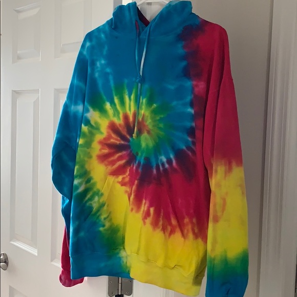 SOLD‼️ 🌈 Vibrant bright rainbow Tie dye sweatshirt 🌈 - Picture 1 of 2